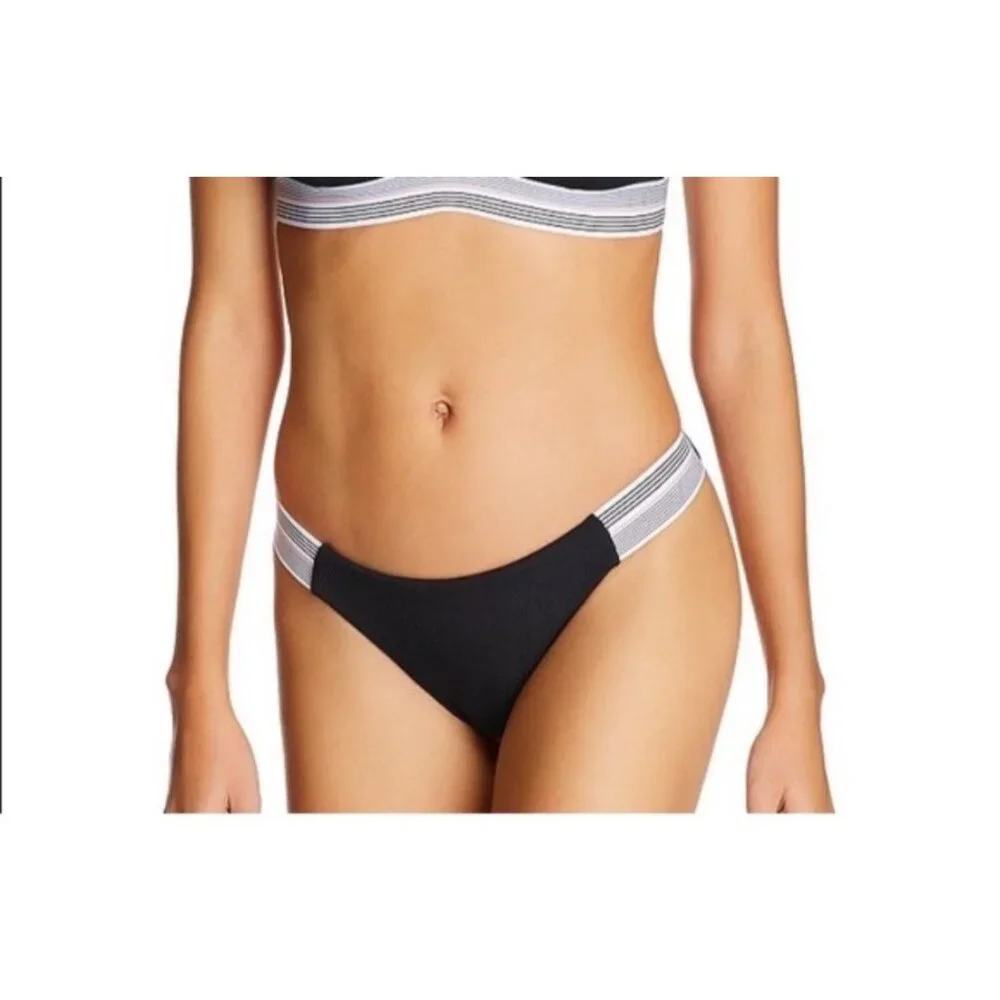 Dolce Vita Two Piece Swimsuit Size S/M Black NWT $134 Bathing Suit Bikini Cheeky